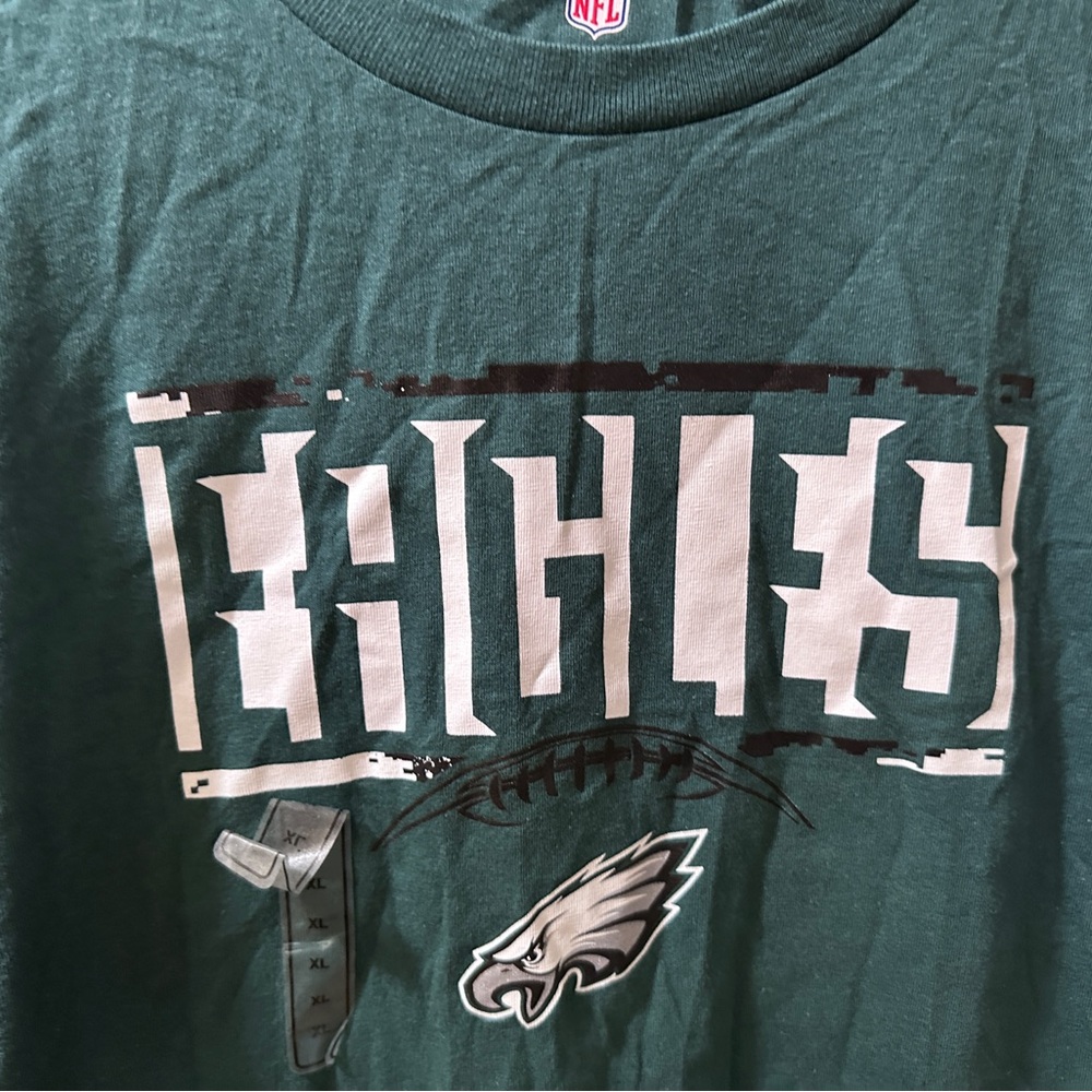 NFL Dark Green Philadelphia Eagles youth size XL 18–20 Logo T-Shirt NEW - Picture 2 of 8